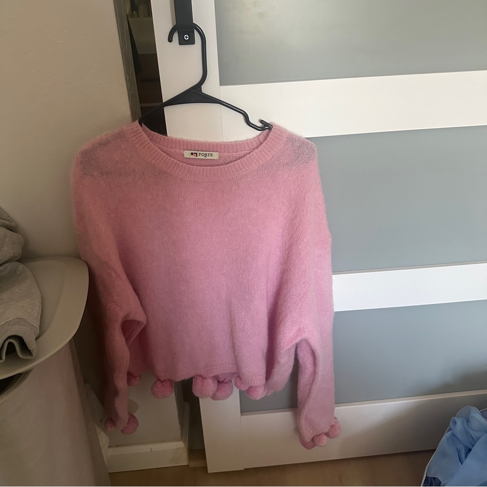 ports 1961 pink mohair sweater
